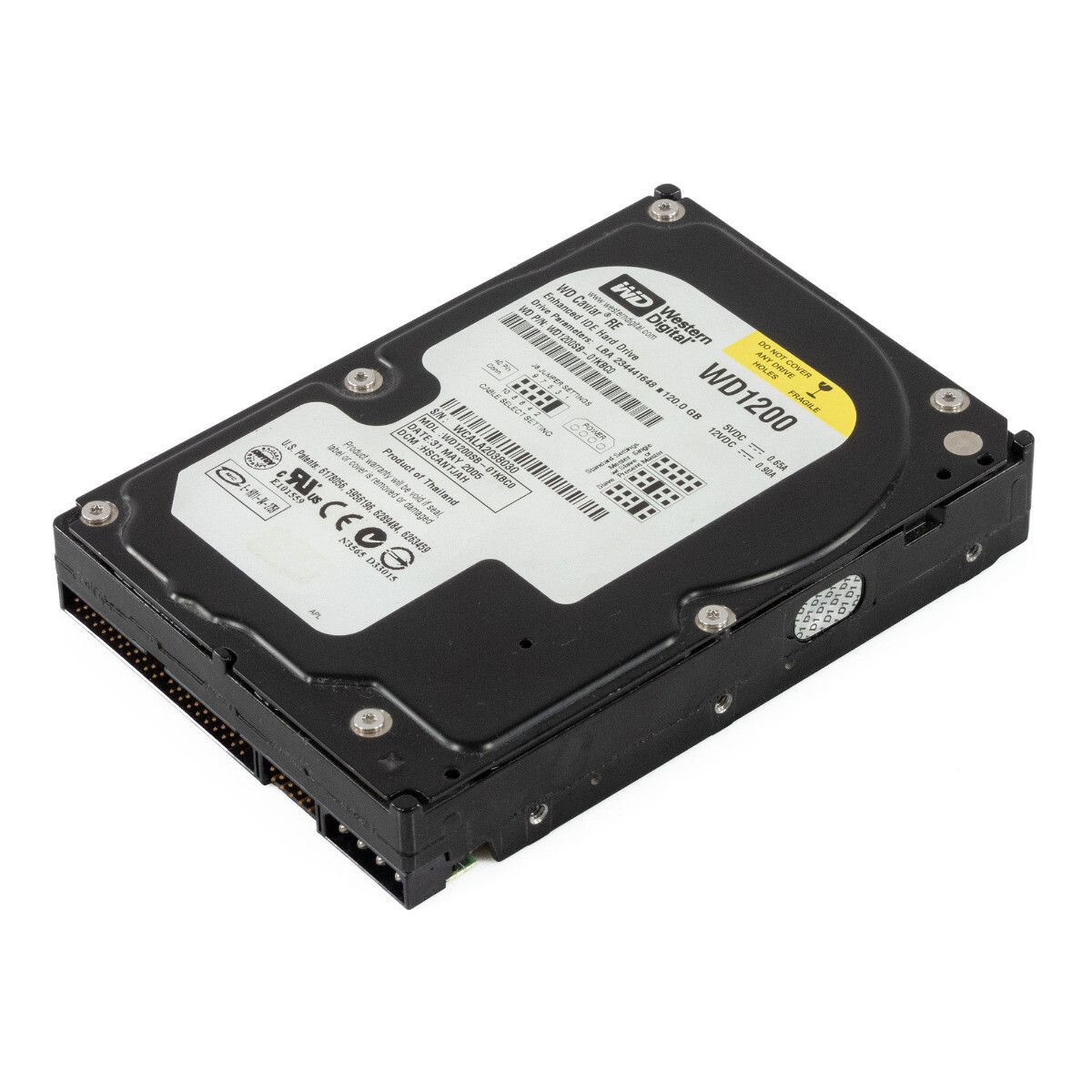 【3年保証】Hard Drive WD Car RE WD1200SB-01KBC0 120GB 7.2K 8MB ATA 3.5