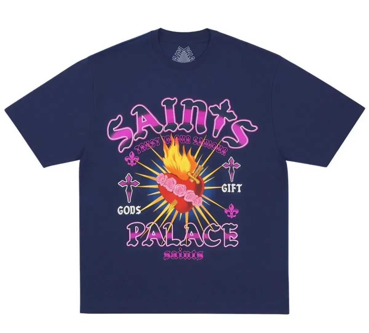 PALACE Saints 半袖 Tシャツ ネイビー