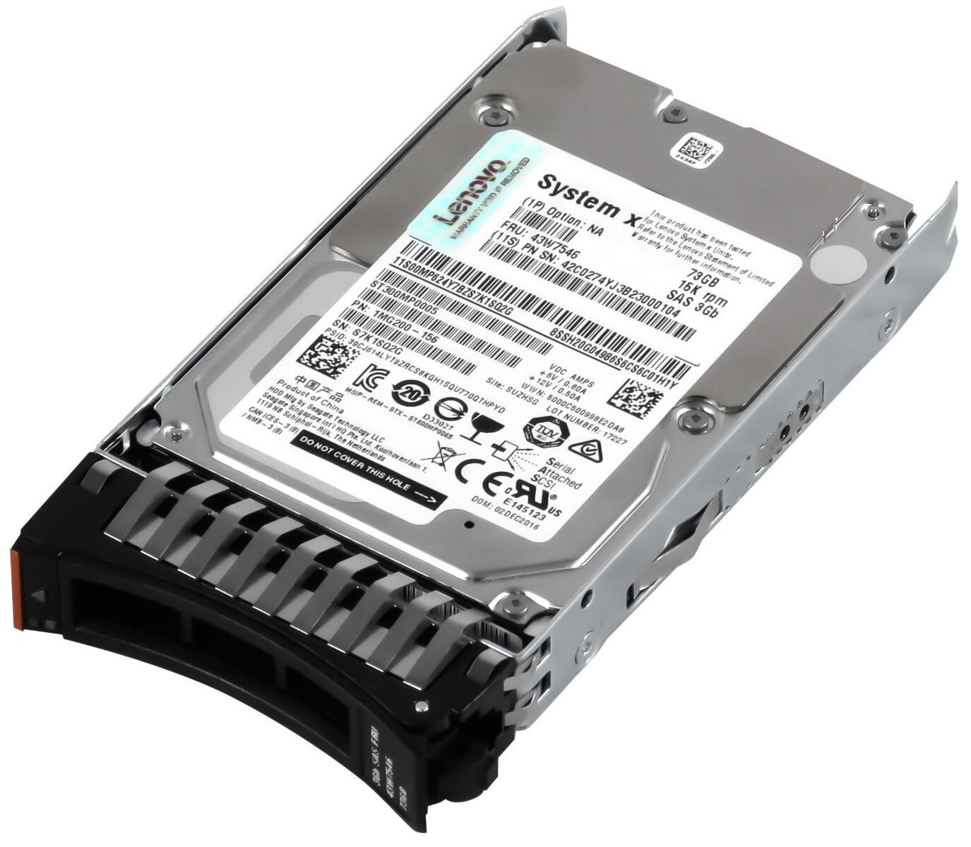 3年保証 Hard Drive Lenovo 43 W 7546 42 C 0274 73 GB 16 MB SAS