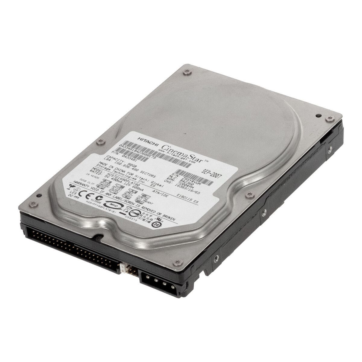 3年保証 Hard Drive HITACHI CinemaStar 7 K 160 80 GB 2 8 MB ATA
