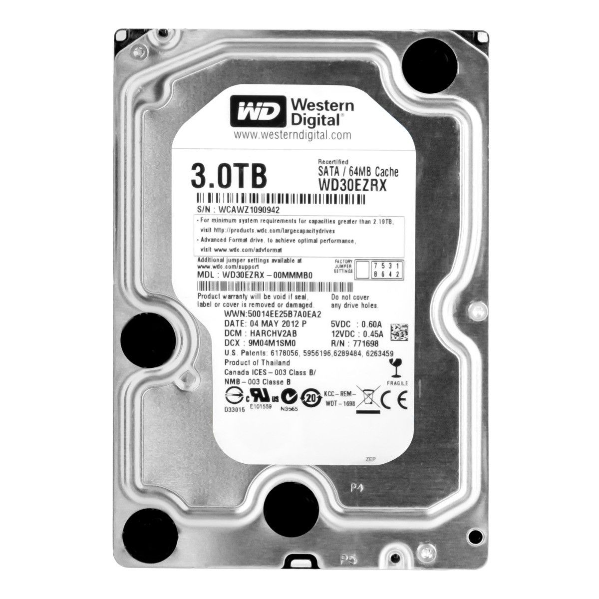 3年保証 WD GREEN 3 TB SATA III 5 4 K 64 MB