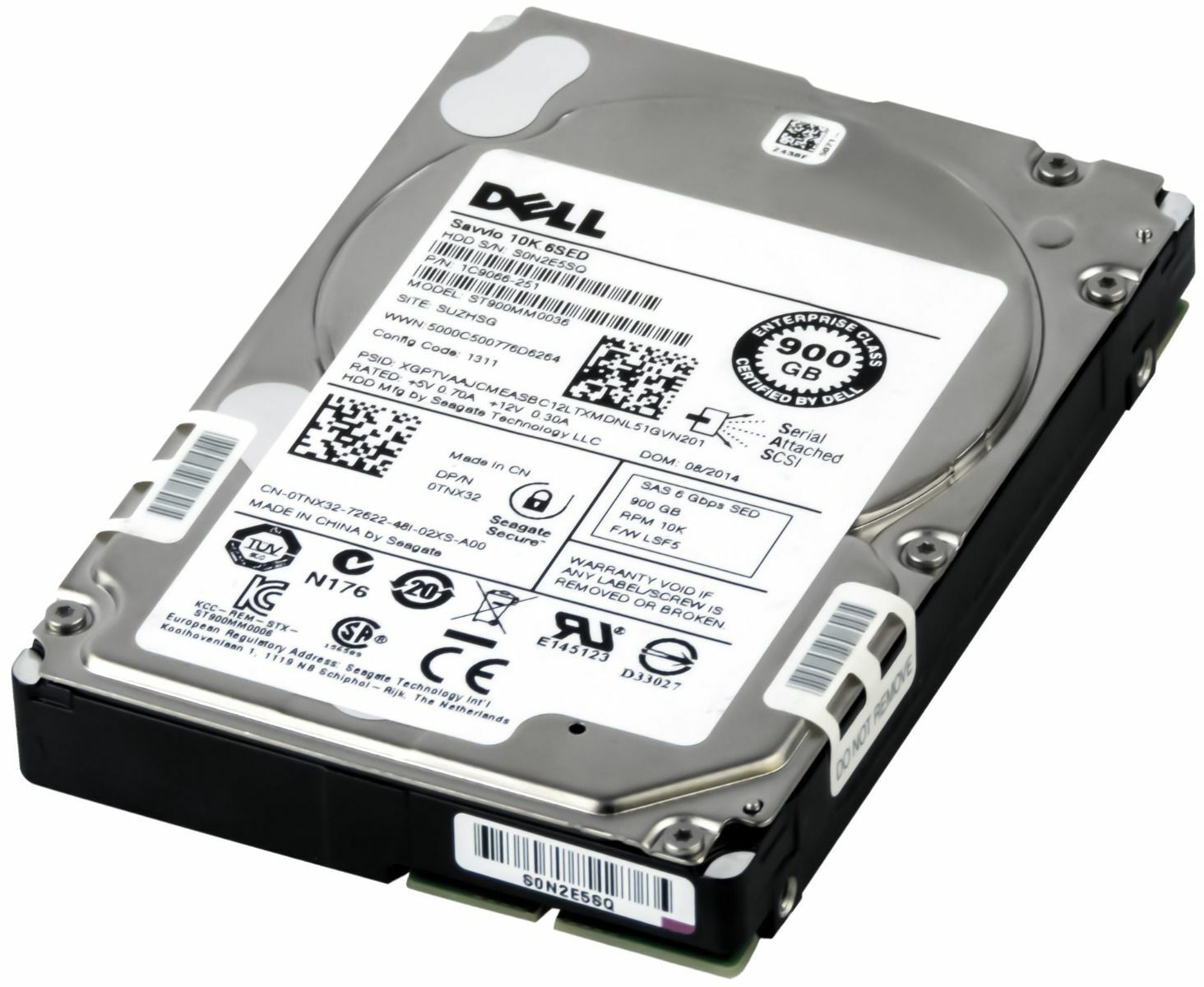 3年保証 Hard Drive Dell 0 TNX 32 900 GB 64 MB SAS 2