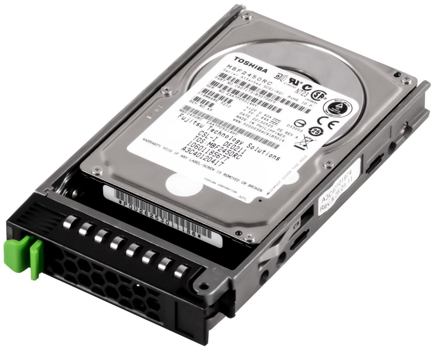 3年保証 Hard Drive Fujitsu 450 GB 16 MB SAS 2.5