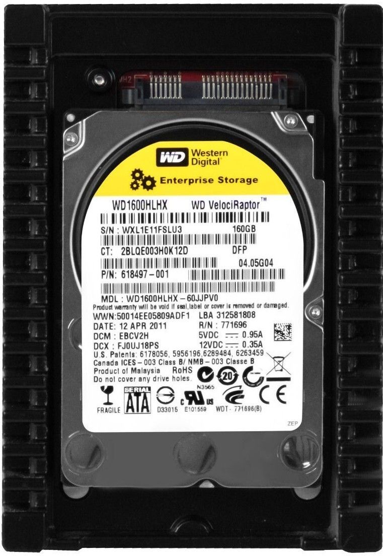 3年保証 Western Digital Velociraptor 160 GB 10000 U Min 32 MB SATA II