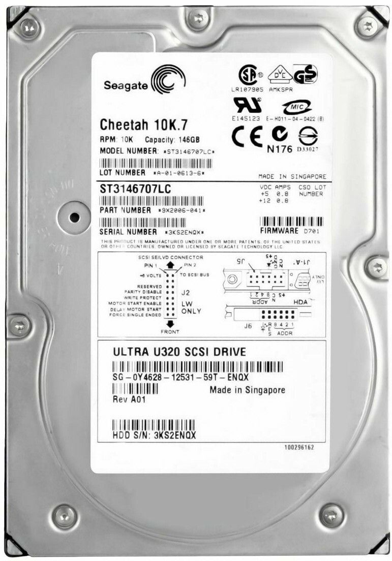 3年保証 Hard Drive Dell 0 Y 4628 146 GB SCSI U 320 80-