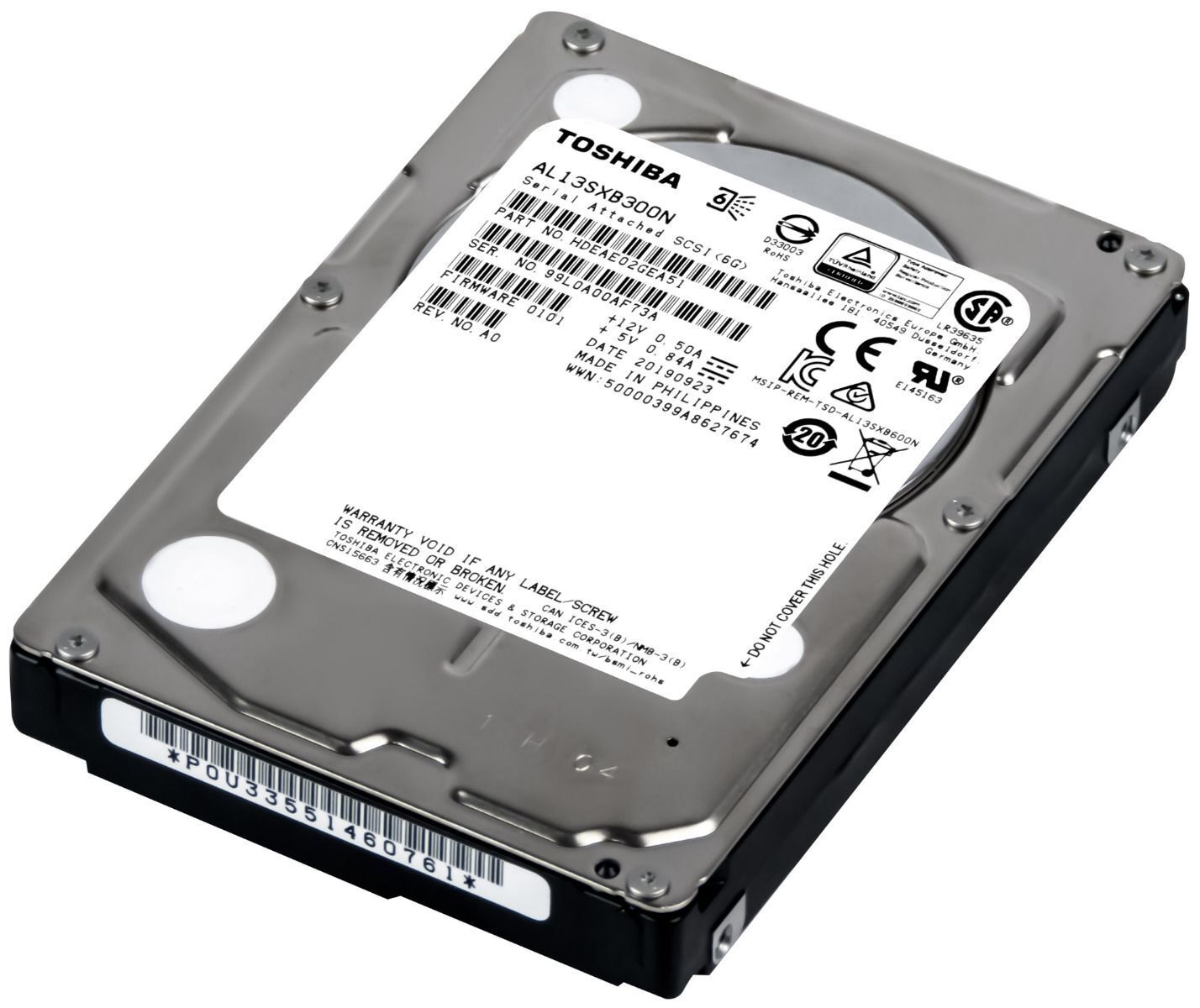 3年保証 Toshiba Festplatte 300 GB 15 K 64 MB SAS-2 2.5