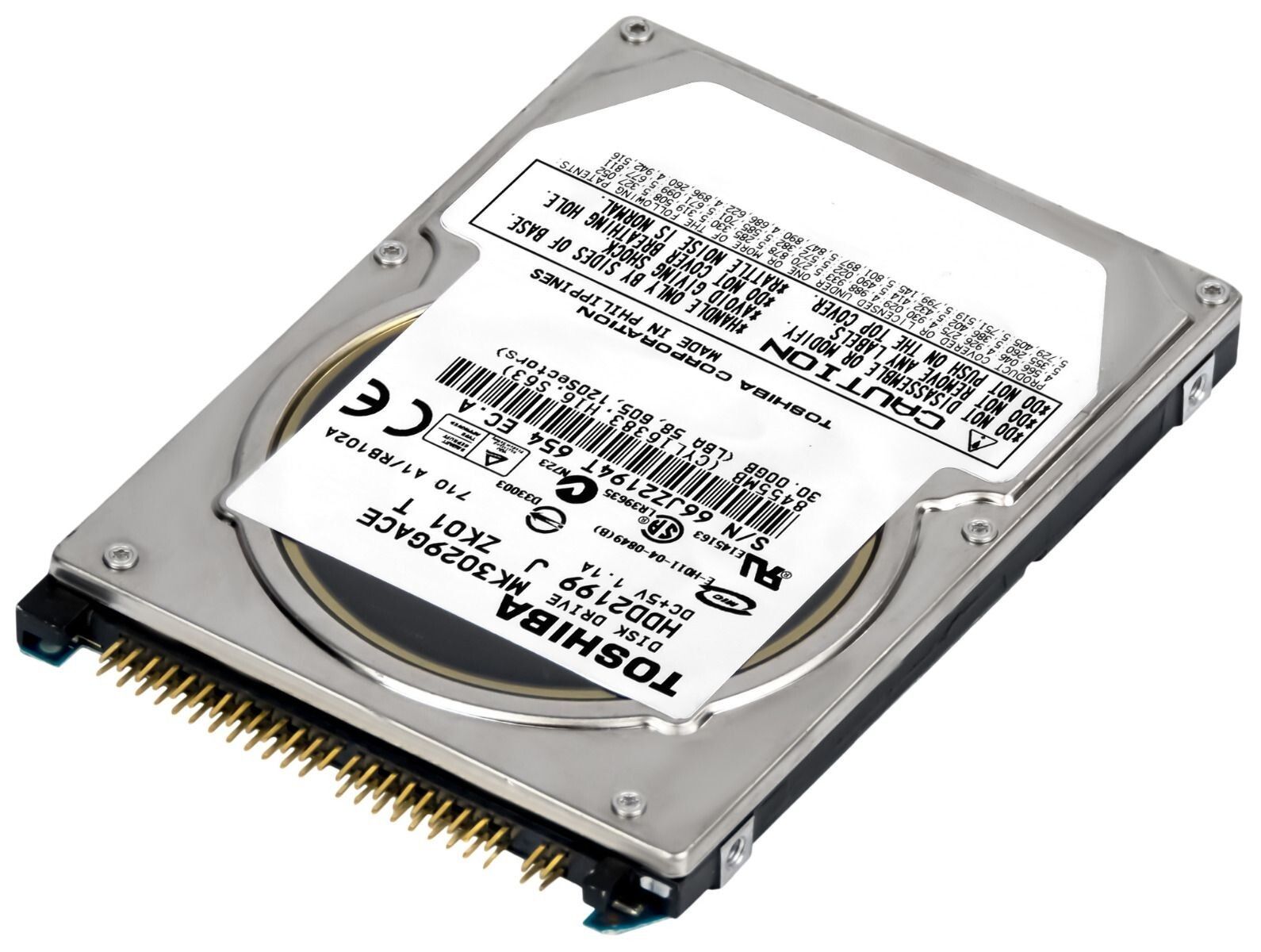 3年保証 Hard Drive Toshiba 30 GB 4200 RPM 8 MB IDE ATA HDD 2199 2.5 In