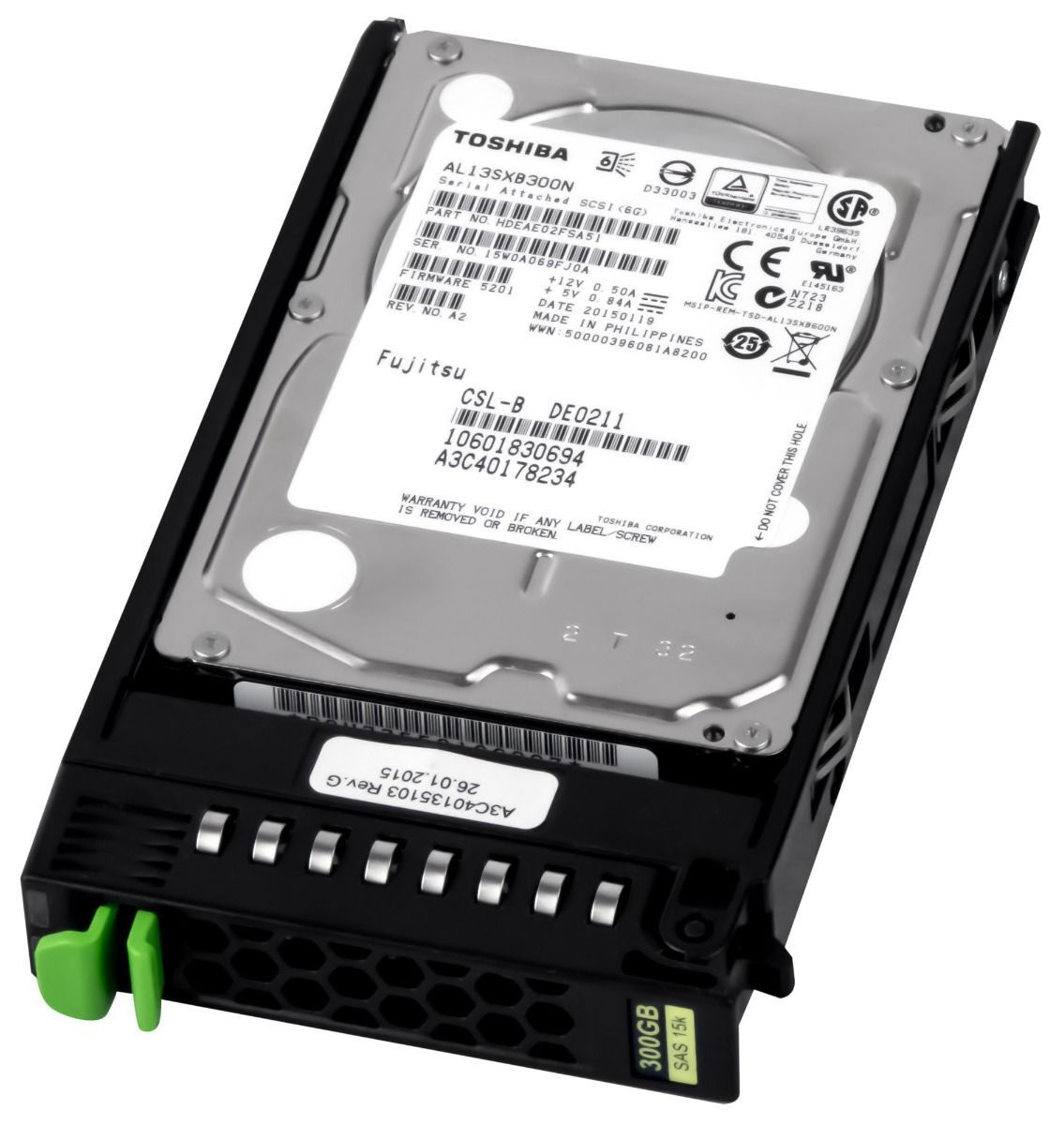 3年保証 Hard Drive Fujitsu 300 GB 64 MB SAS 2
