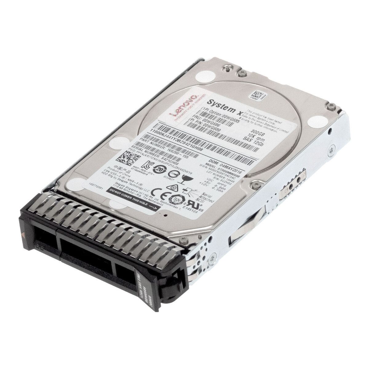 3年保証 Hard Drive Lenovo 00 WG 686 689 300 GB 10 K 128 MB SAS-3 2