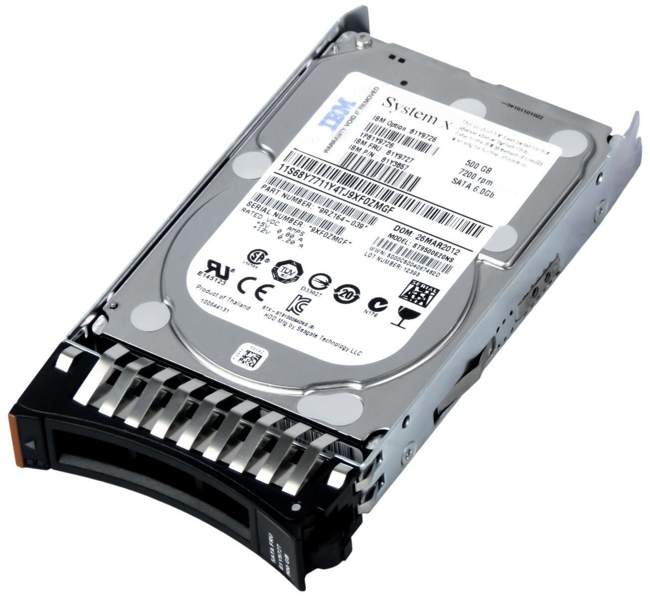 3年保証 IBM Hard Drive 81 Y 9727 3857 500 GB 7 2 K 64 MB SATA III