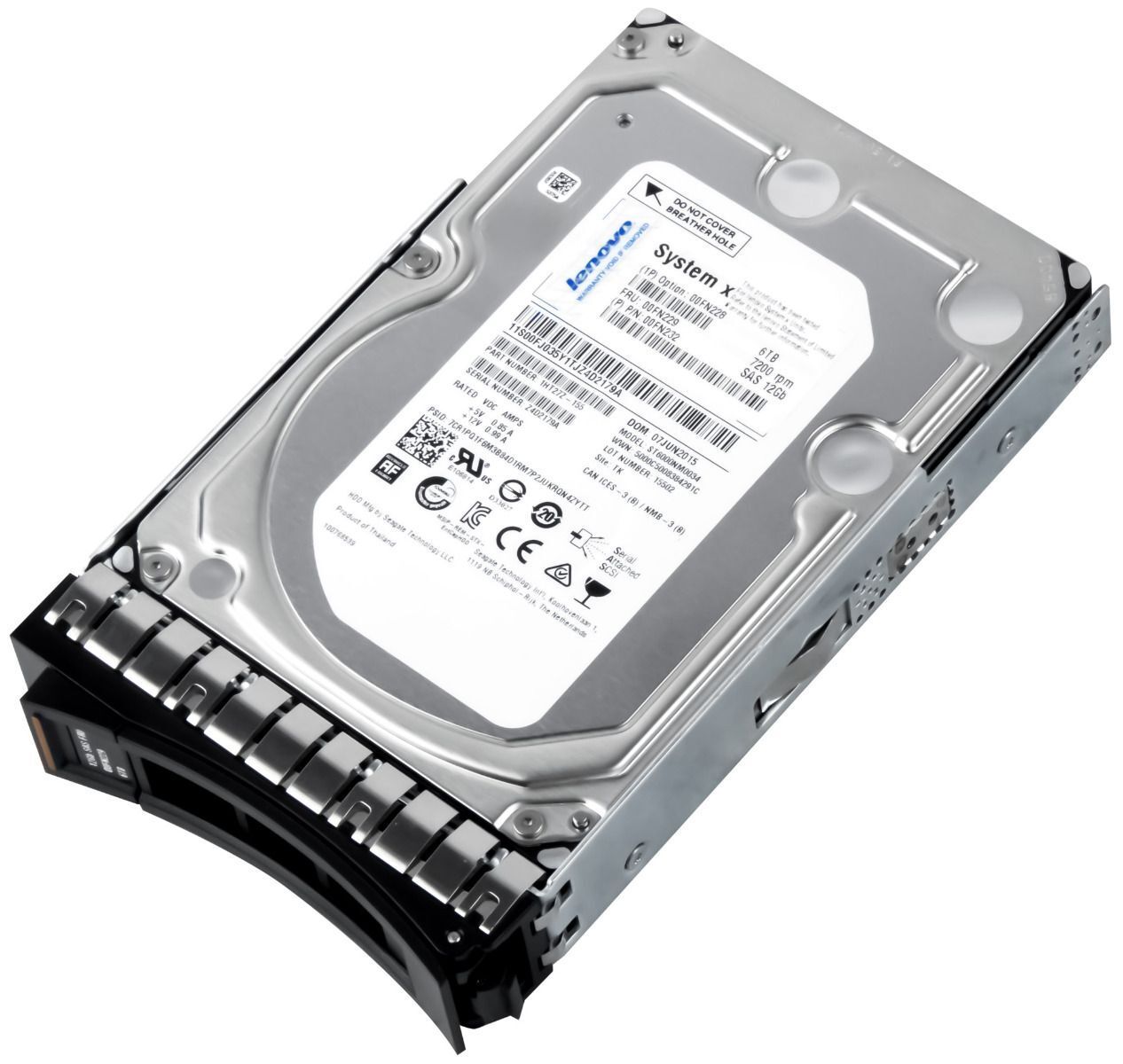 3年保証 HARD DRIVE LENOVO 00 FN 229 232 6 TB 7200 RPM 128 MB SAS