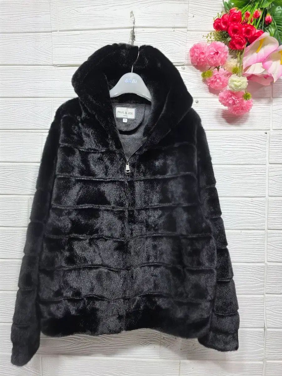 ポール＆ジョー フェイクファー フードジャケット m 55 77