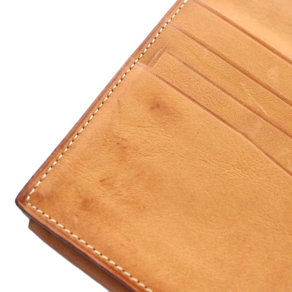 ガンゾ GANZO 長財布 お札入れ 二つ折り リザード レザー ロゴ 黒