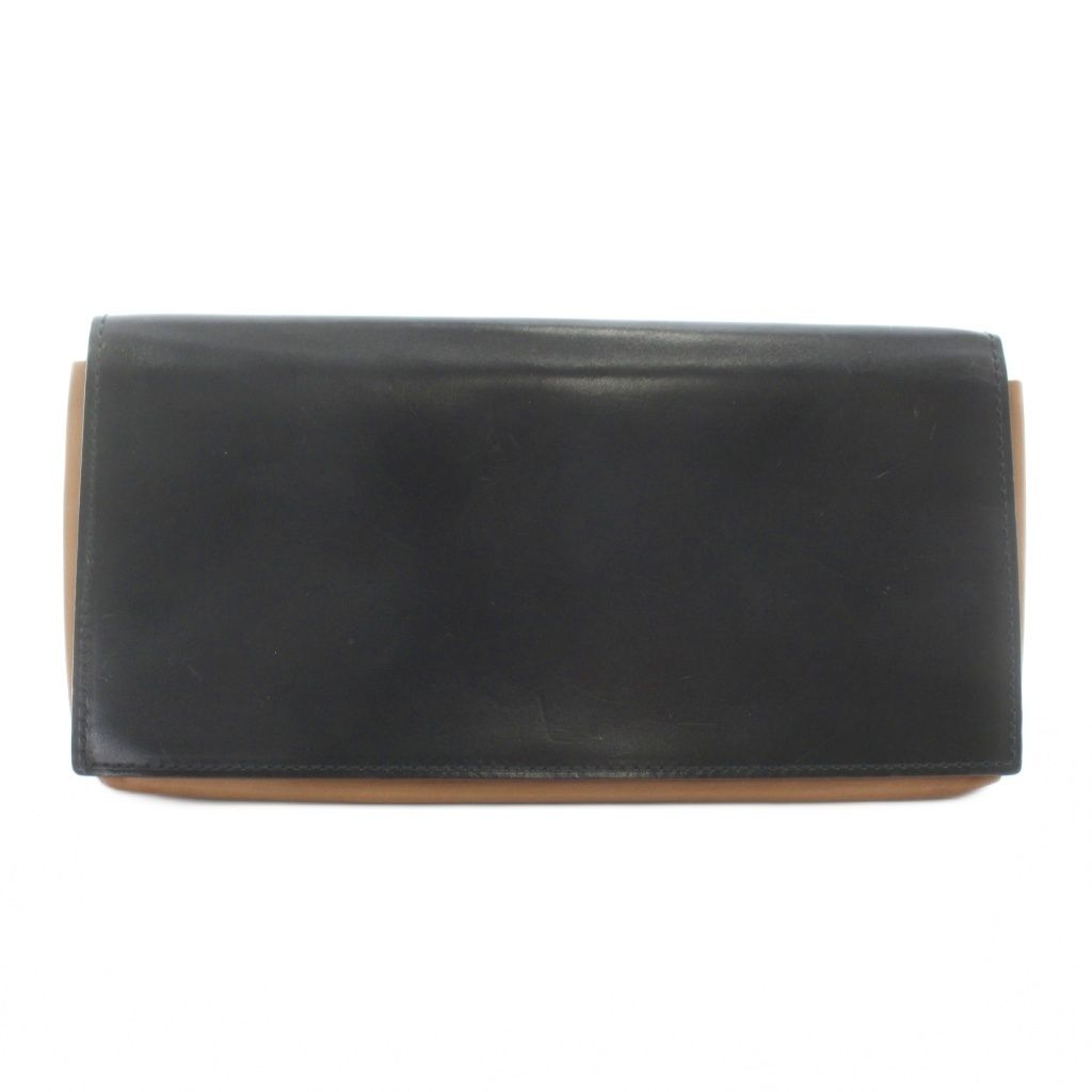 ガンゾ GANZO コードバン 長財布 お札入れ 二つ折り レザー ロゴ 黒 ブラック XZ GY 18