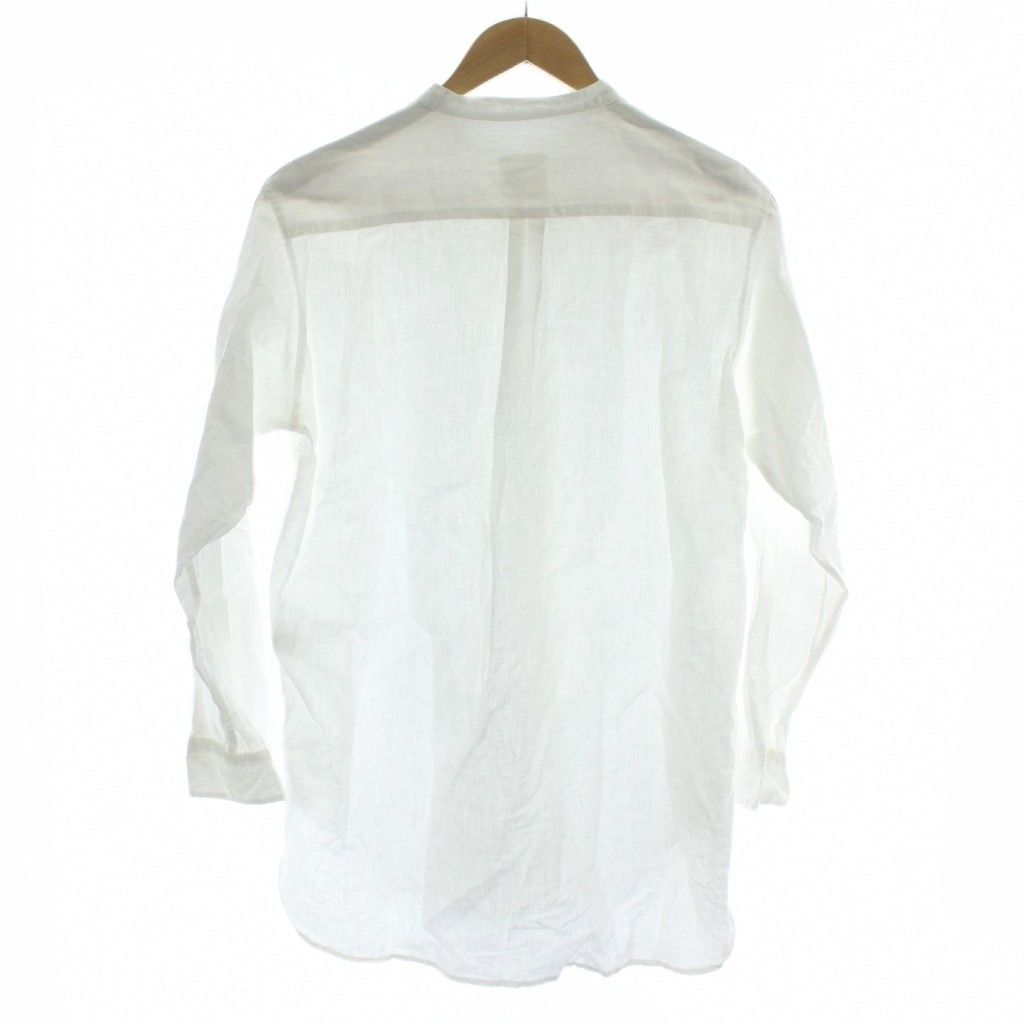 トゥジュー TOUJOURS スタンドカラー シャツ ブラウス 長袖 麻 リネン