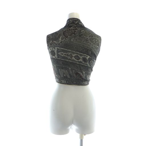 エトロ ETRO 大判ストール スカーフ 総柄 ロゴ 絹 シルク 黒 ブラック GY 11 MQ