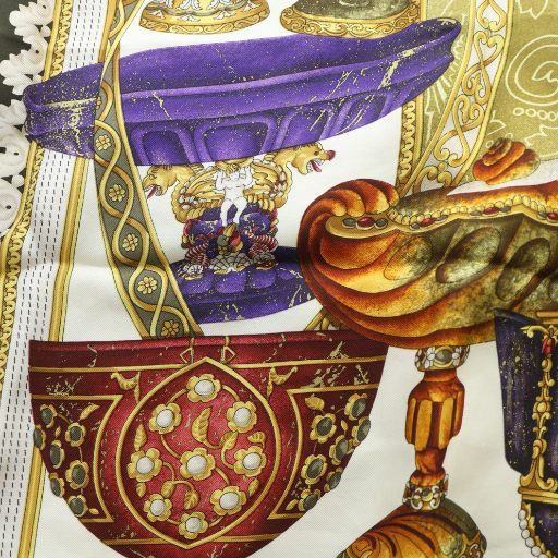 ロエベ LOEWE 大判スカーフ ストール ロゴ 総柄 絹 シルク マルチ