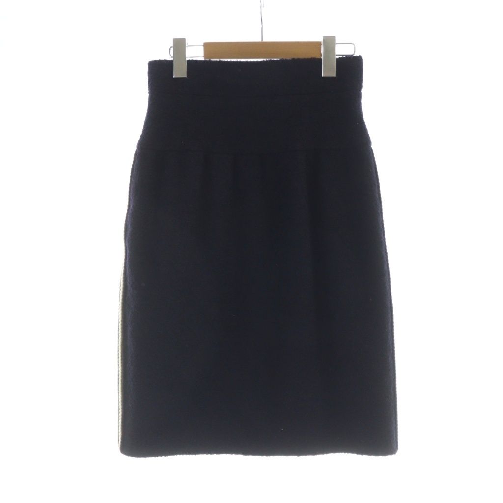 シャネル CHANEL ミドルスカート タイト ココマーク サイドライン