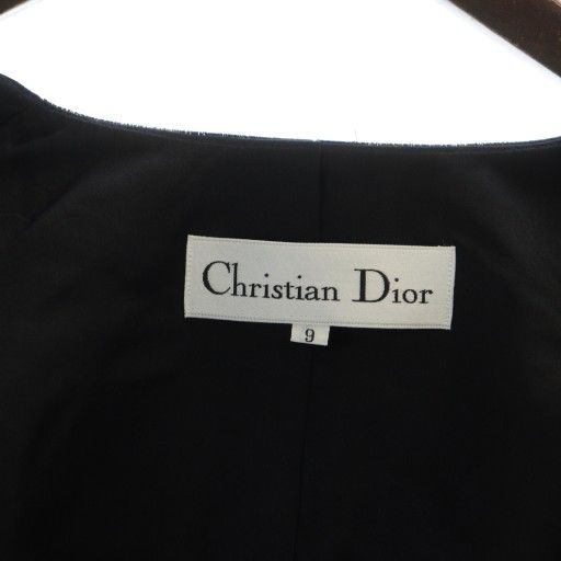 クリスチャンディオール Christian Dior ノーカラージャケット タグ