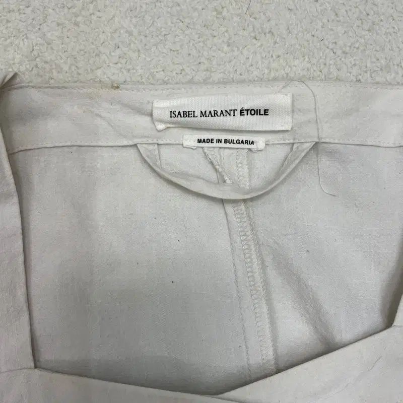  ISABEL MARANT エトワール 白 コットン ONE PIECE 36 長袖 七分袖 ひざ丈ワンピース