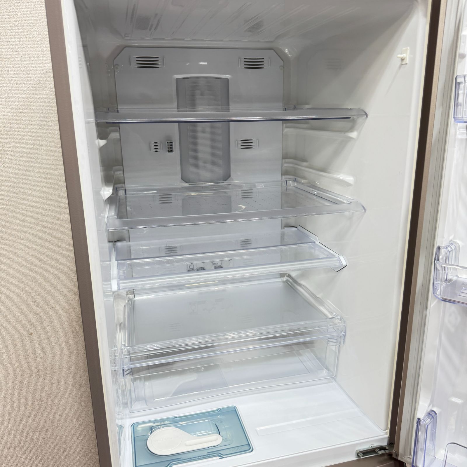 東京23区送料無料 美品三菱3ドア冷蔵庫 2014年製370L製氷有 MR-C37Y-P