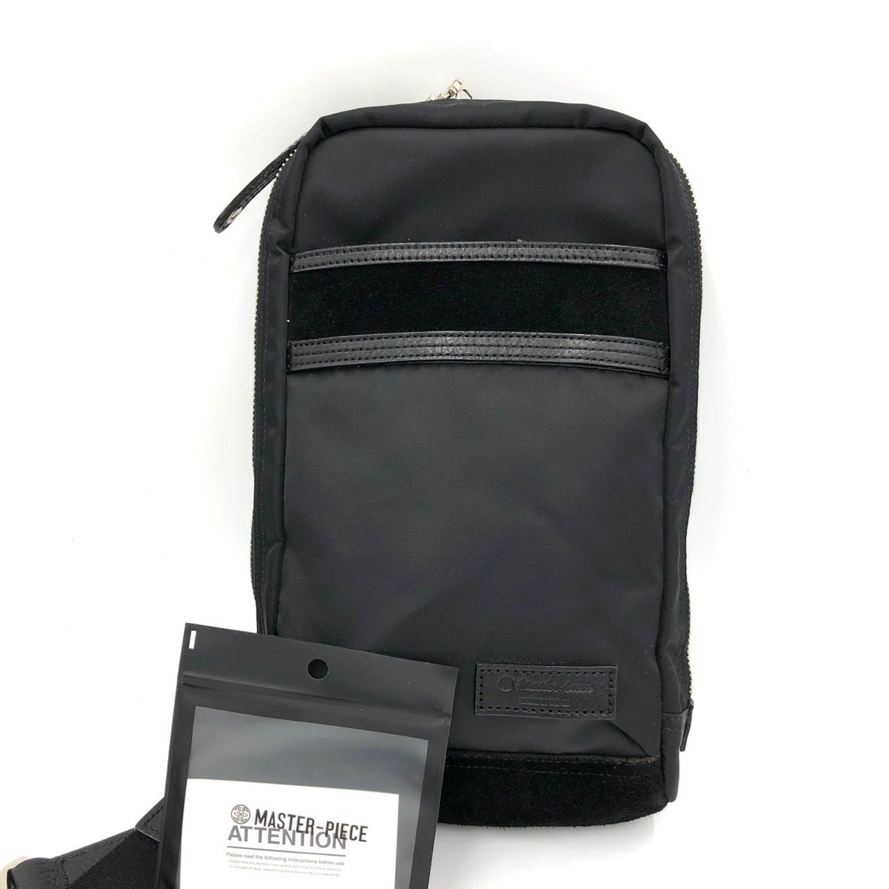 マスターピース ボディバッグ 01388 黒 ブラック ナイロン レザー