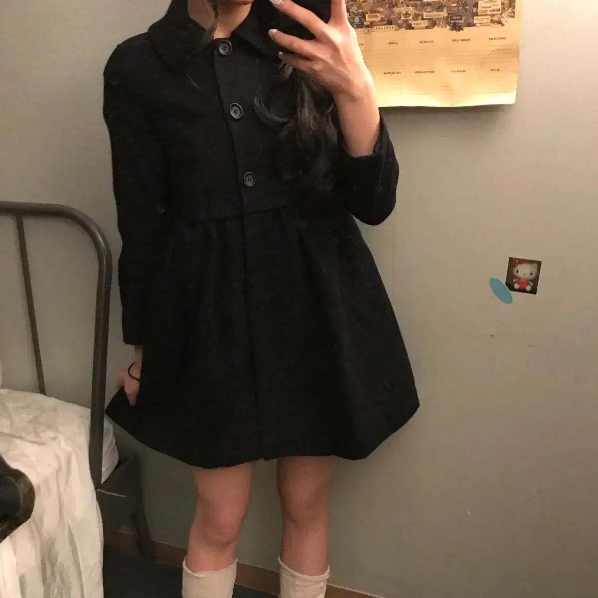 JPN Vintage 森ガール ラテギャル 美少女 はぐみ ウール コート