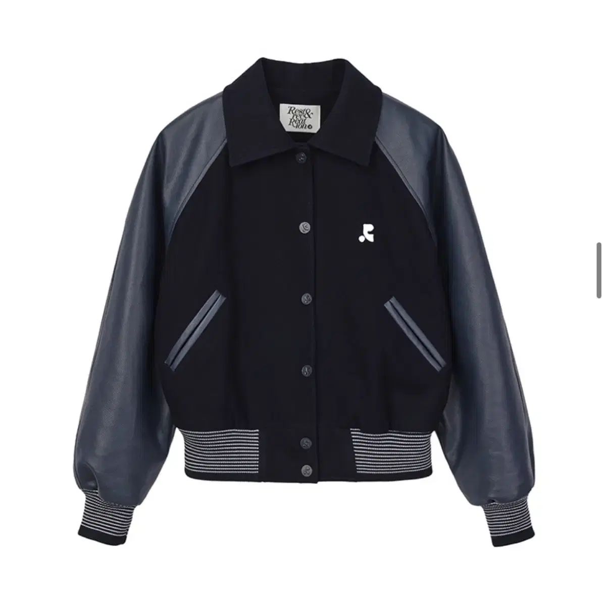 Rest-Recreation ウール ブルゾン スタジャン ネイビー サイズ1