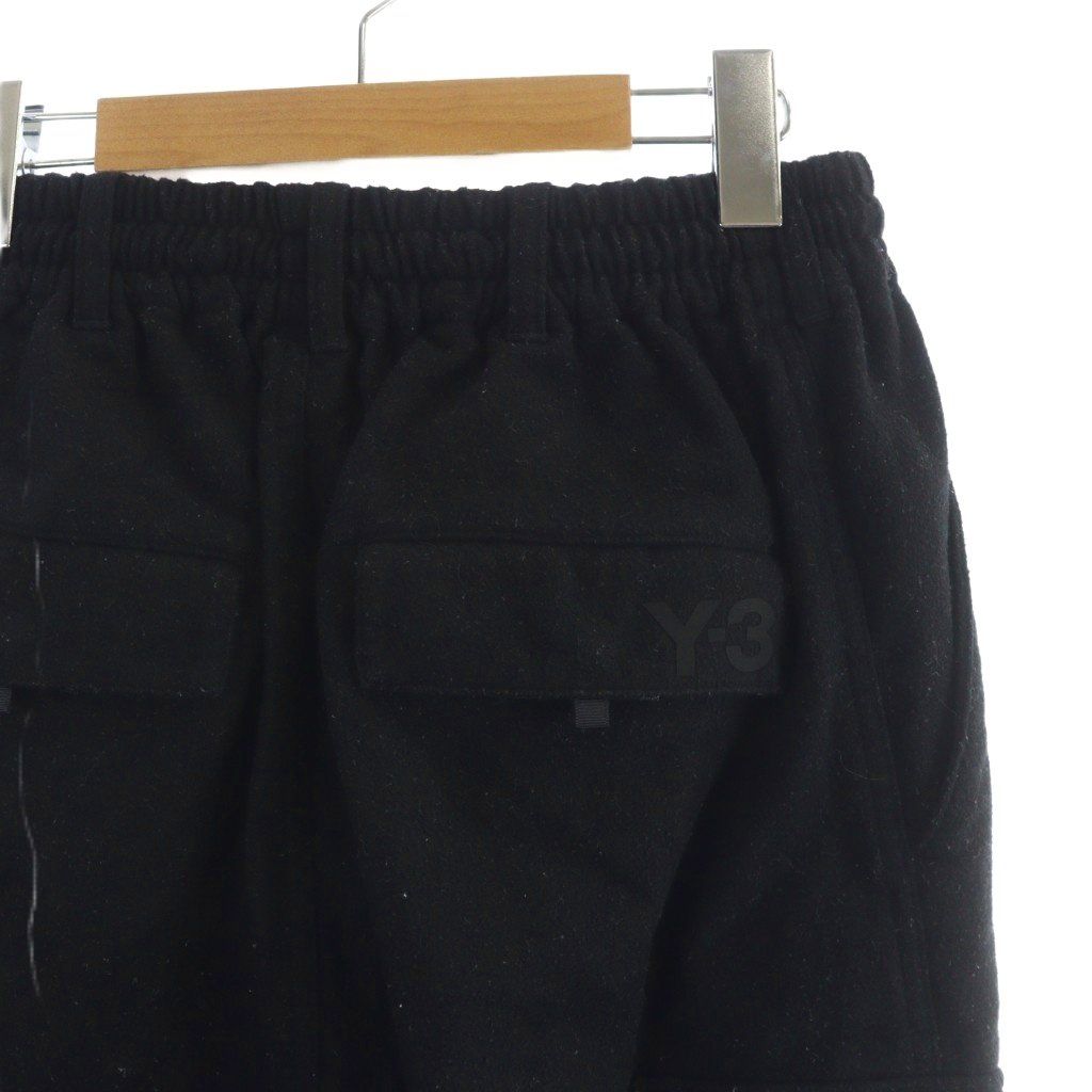 ワイスリー Y-3 A2E001 サルエルパンツ カーゴ スウェット ロゴ XS 黒