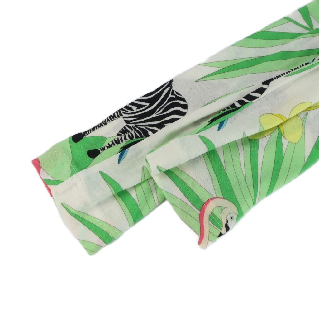 LEONARD♡トップスsize40 レオナール LEONARD カットソー 長袖 ハイネック ロゴ 薄手 動物 総柄