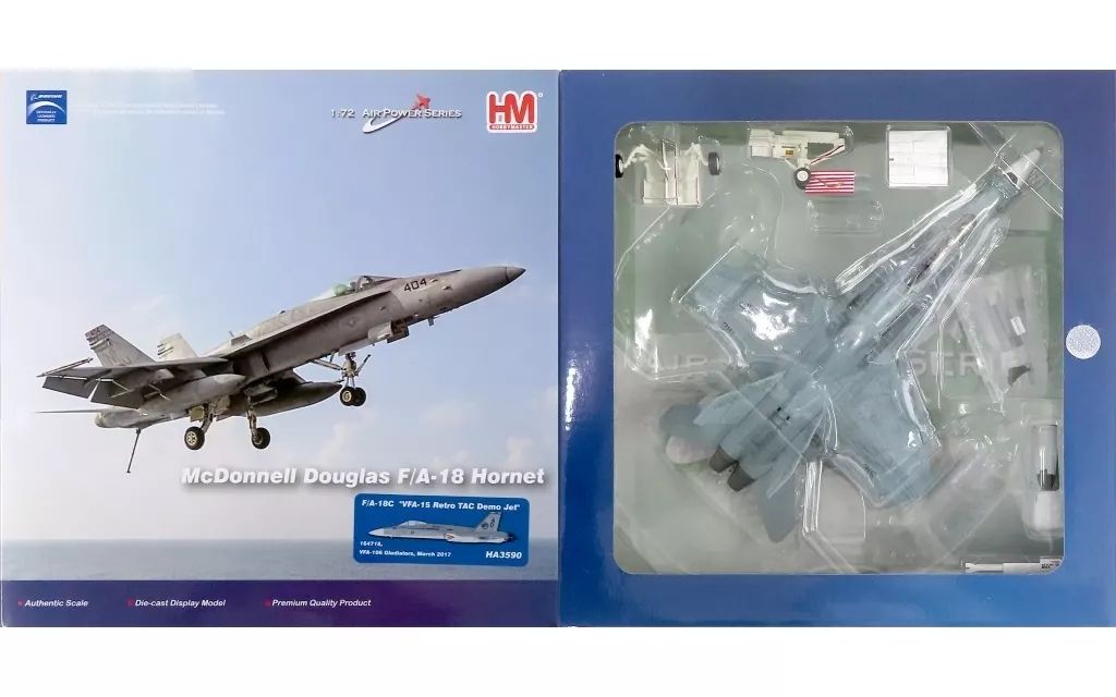 ミニカー 1 72 F A-18 C VFA-15 Retro TAC Demo Jet 164718. VFA-106 Gladiators. March 2017 HA 3590