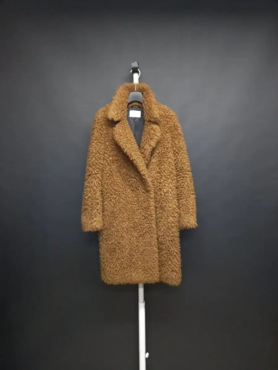 サンドロ Teddy Bear ブークレ ビション ロング コート 55