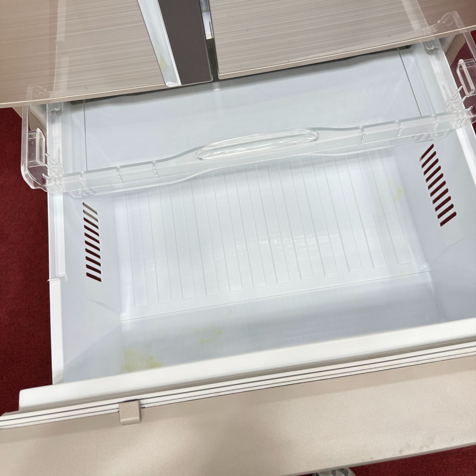 東京23区送料無料 美品三菱6ドア冷蔵庫 2016年製435L製氷有 MR-R44A-F