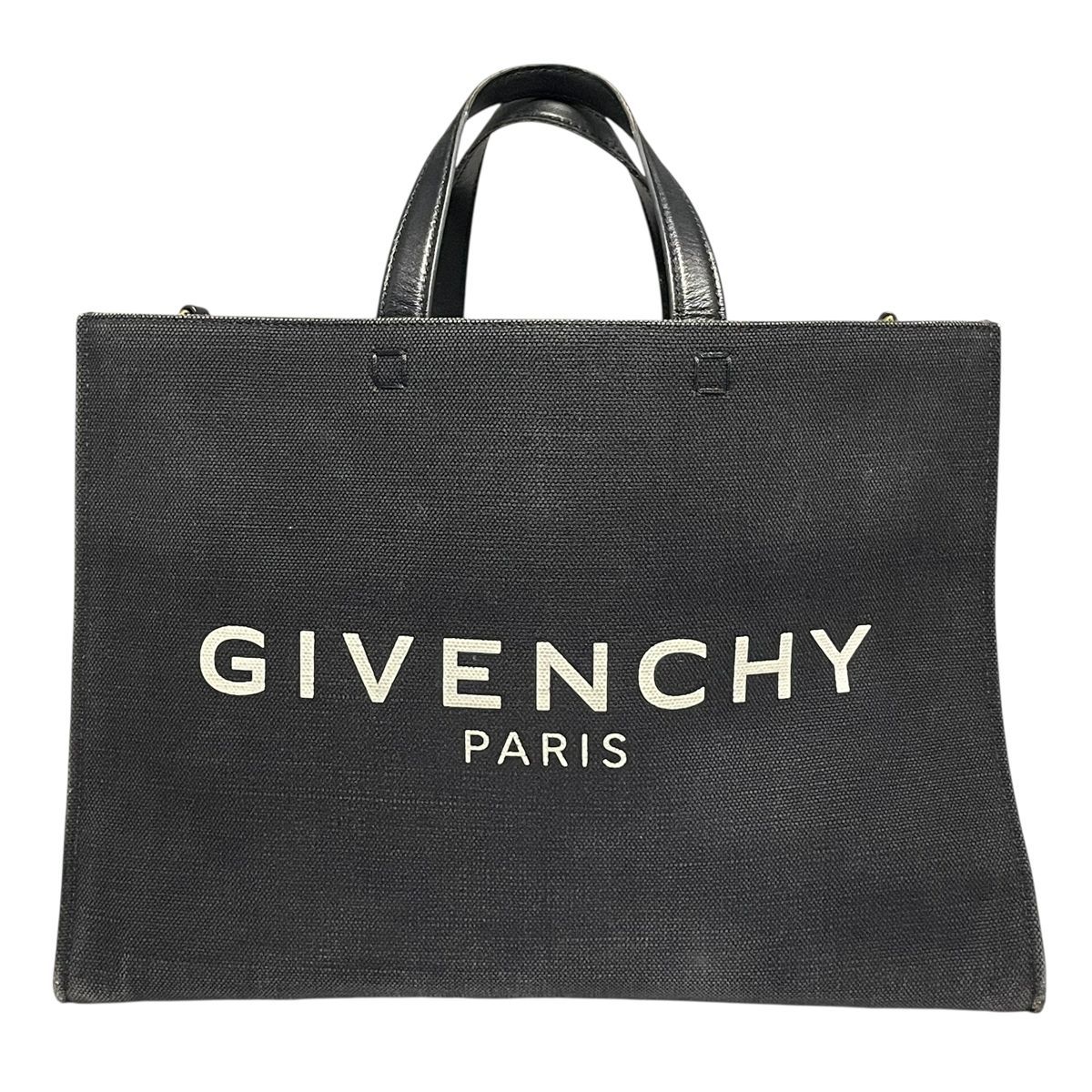 Givenchy ジバンシィ ロゴ キャンバストートバッグ G-TOTE ミディアムサイズ BB 50 N 2 B 1 F 1-001 黒 メンズ レディース A 4収納可 ストラップ MK
