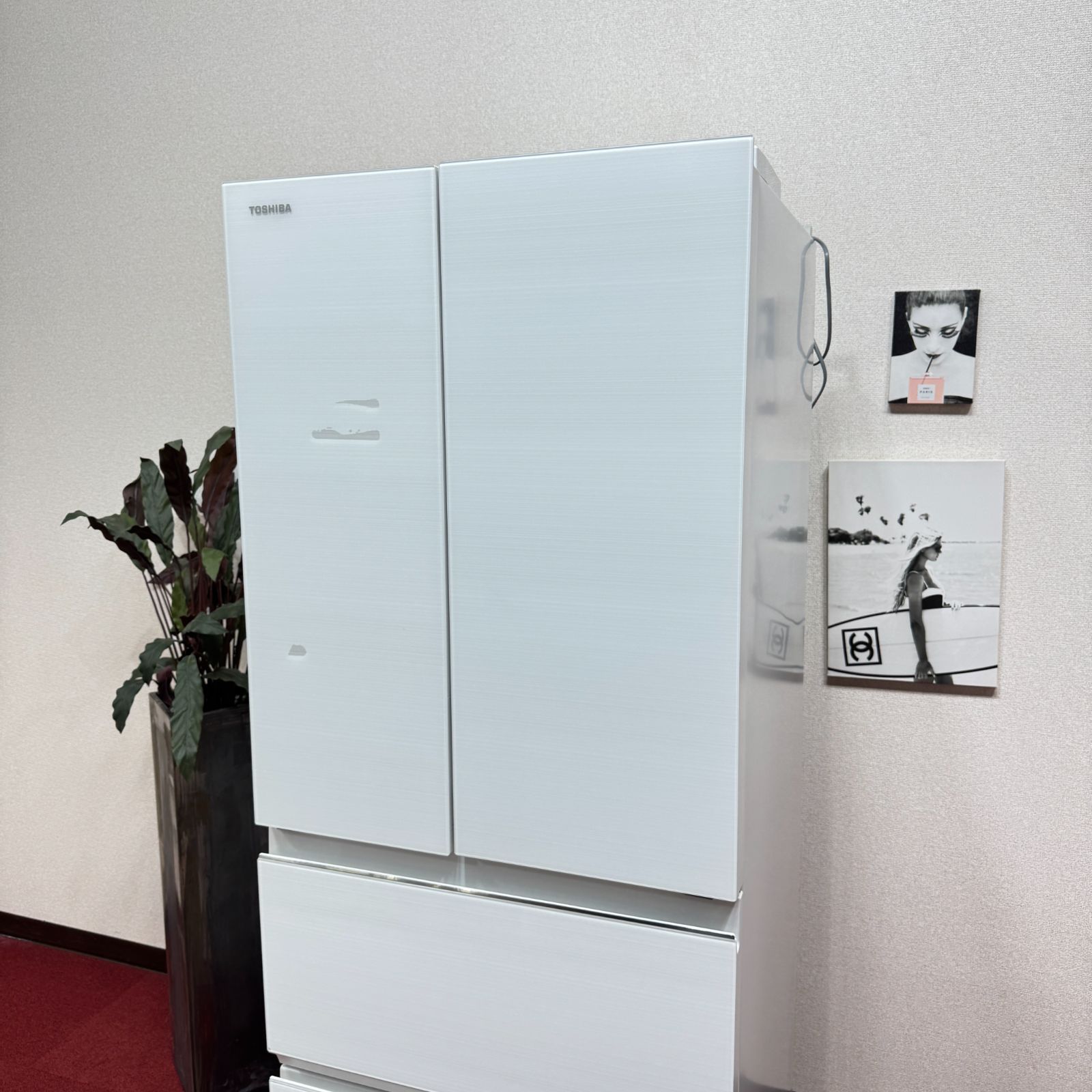 東京23区送料無料 美品東芝6ドア冷蔵庫 2022年製507L 製氷有 GR