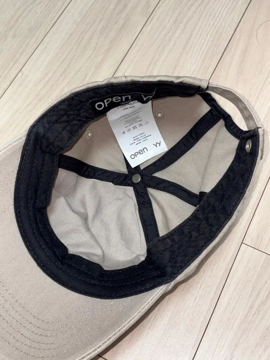 オープンワイワイ グラデーション ベースボールキャップ ベージュ