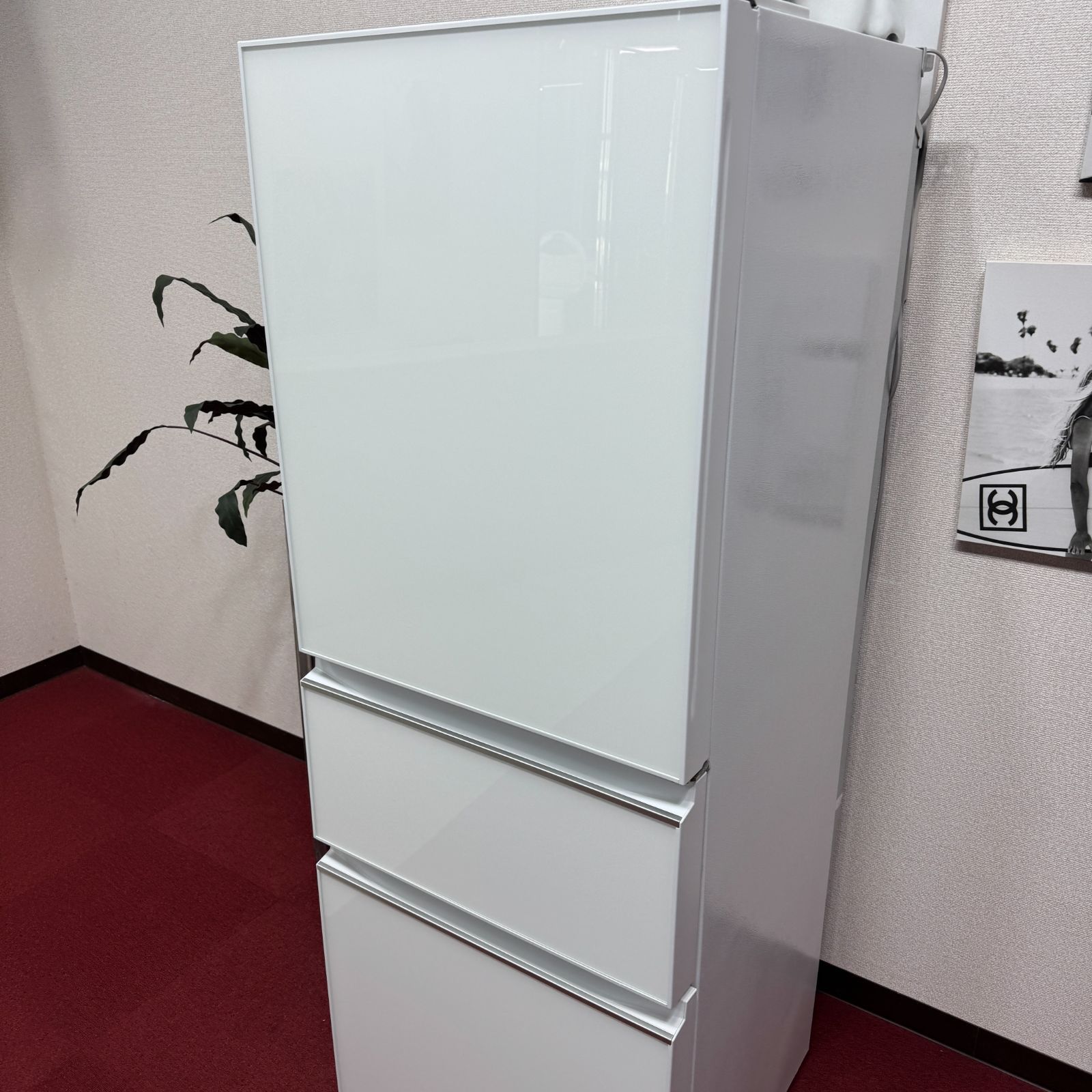 東京23区送料無料 美品三菱3ドア冷蔵庫 2020年製330L製氷有り MR-CG33F