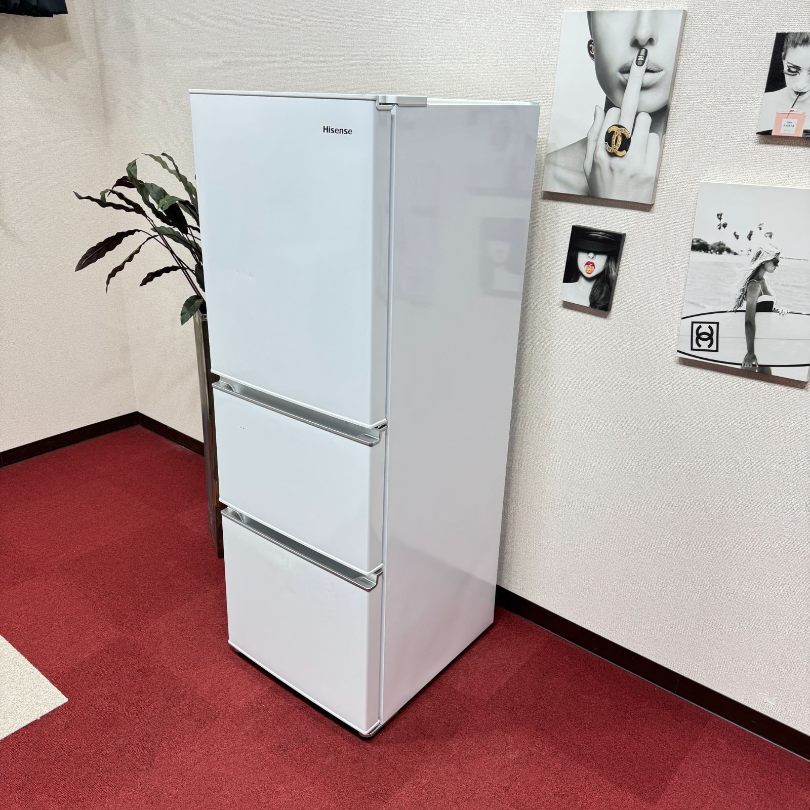 東京23区送料無料 美品ハイセンス3ドア冷蔵庫 2019年製282L HR-D2801W