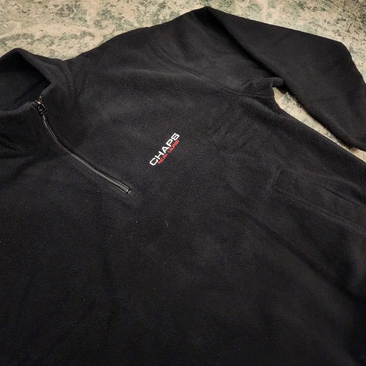 90 s ポロ CHAPS by ralph lauren フリース ハーフジップアップ テーラードジャケット ジャケット アウター メンズ