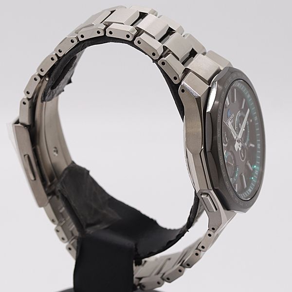 保 稼働 カシオ オシアナス OCW-T 6000 A 電波ソーラー クロノグラフ 黒文字盤 メンズ腕時計 0028600 11 DKT MST