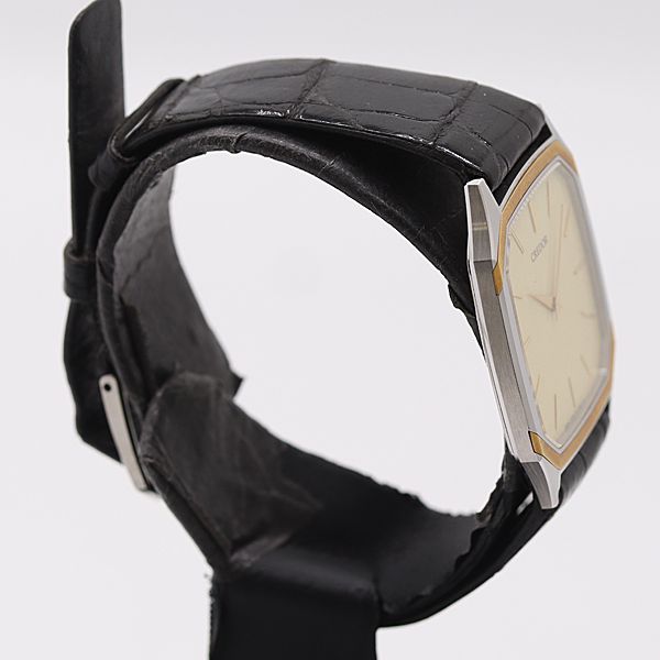 保付 稼働 セイコー クレドール 6730-5131 470050 QZ シャンパン文字盤 メンズ腕時計 0078100 12 ERT MST