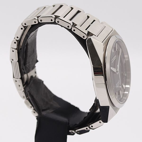 稼働 シチズン シリーズ8 NB 6010-81 E AT 自動巻 黒文字盤 メンズ腕時計 5540700 12 NBT MST