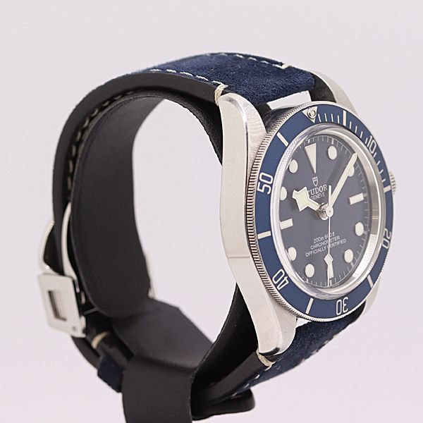 稼働 チュードル 79030 B ブラックベイ AT 自動巻 ブルー文字盤 メンズ腕時計 9562520 12 BGT MTY