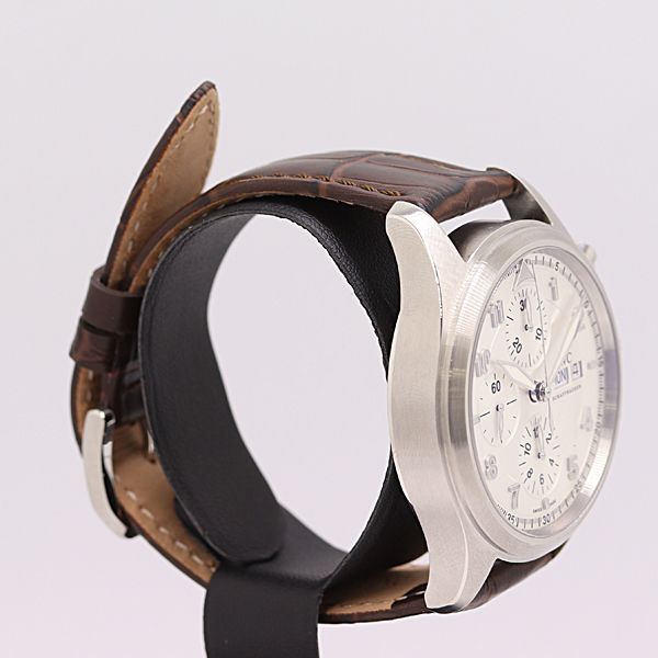 稼働 IWC スピットファイア クロノグラフ 3137912 AT 自動巻 白文字盤 メンズ腕時計 0086130 11 JWT MTY