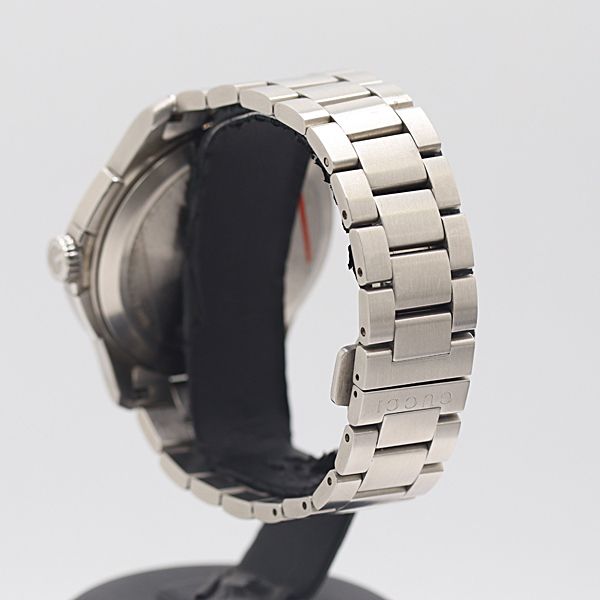  保 稼働 グッチ Gタイムレス クロノグラフ 126 2 QZ ブルー文字盤 メンズ腕時計 0965300 12 DIT SMZ 腕時計(クォーツ) 腕時計(アナログ)