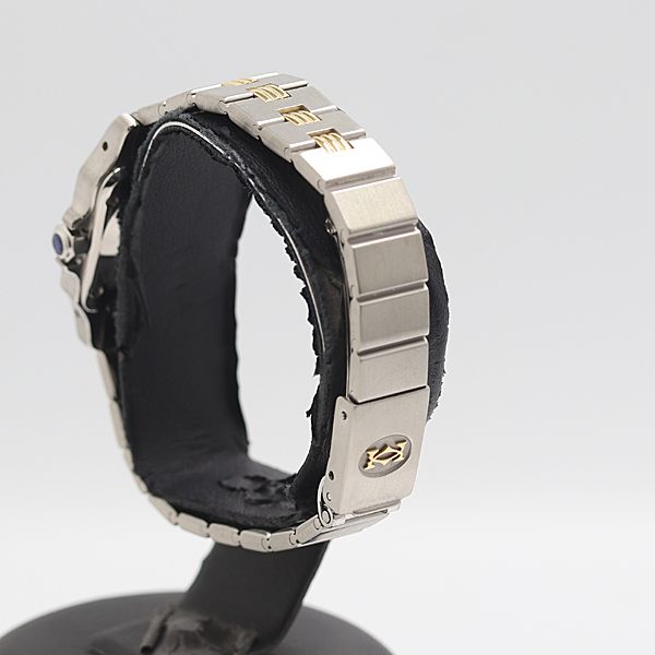  稼働 カルティエ サントスガルベ AT 自動巻 ホワイト文字盤 レディース腕時計 0594330 12 NBT SMZ 自動巻き時計 腕時計(アナログ)