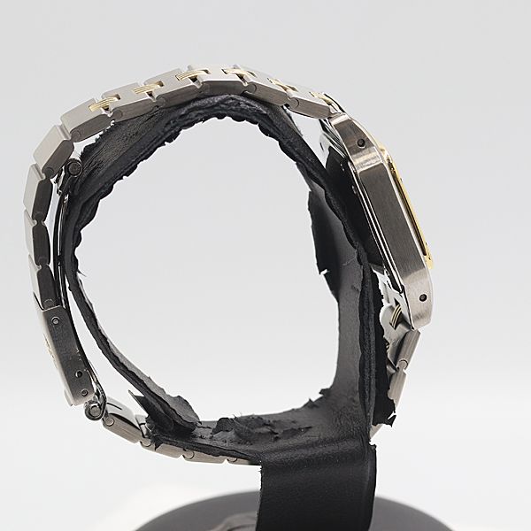 稼働 カルティエ サントスガルベ AT 自動巻 ホワイト文字盤 レディース腕時計 0594330 12 NBT SMZ