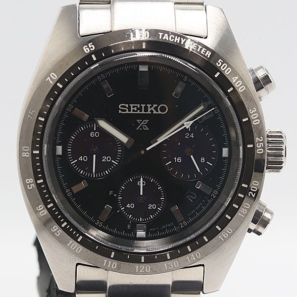 稼働 セイコー プロスペックス V 192-0 AF 0 ソーラー グリーン文字盤 メンズ腕時計 5085300 12 NBT SMZ