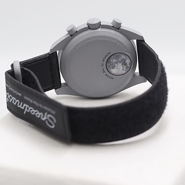  保 稼働 オメガ スウォッチ スピードマスター QZ ブラック文字盤 メンズ腕時計 2000000 12 NBG SMZ 腕時計(クォーツ) 腕時計(アナログ)