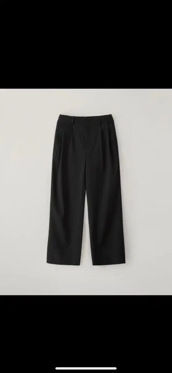 -BLANK ROOM- neat スラックス ブラック ピンストライプ